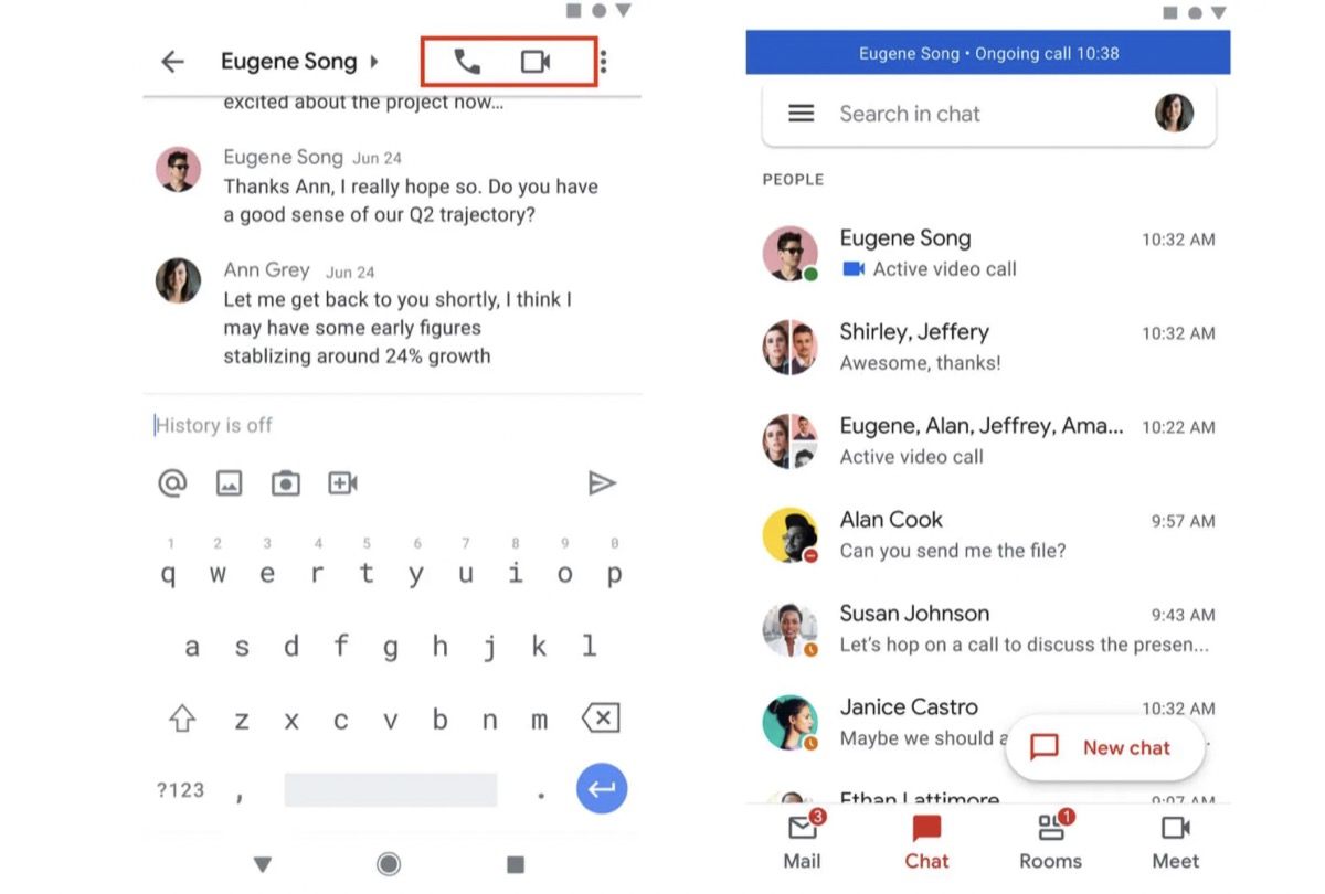 Google mette telefonate e videochiamate nell’app Gmail