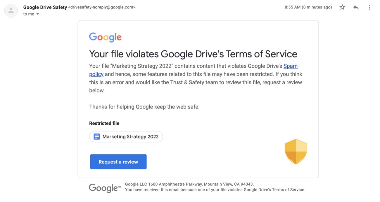google drive condivisione bloccata