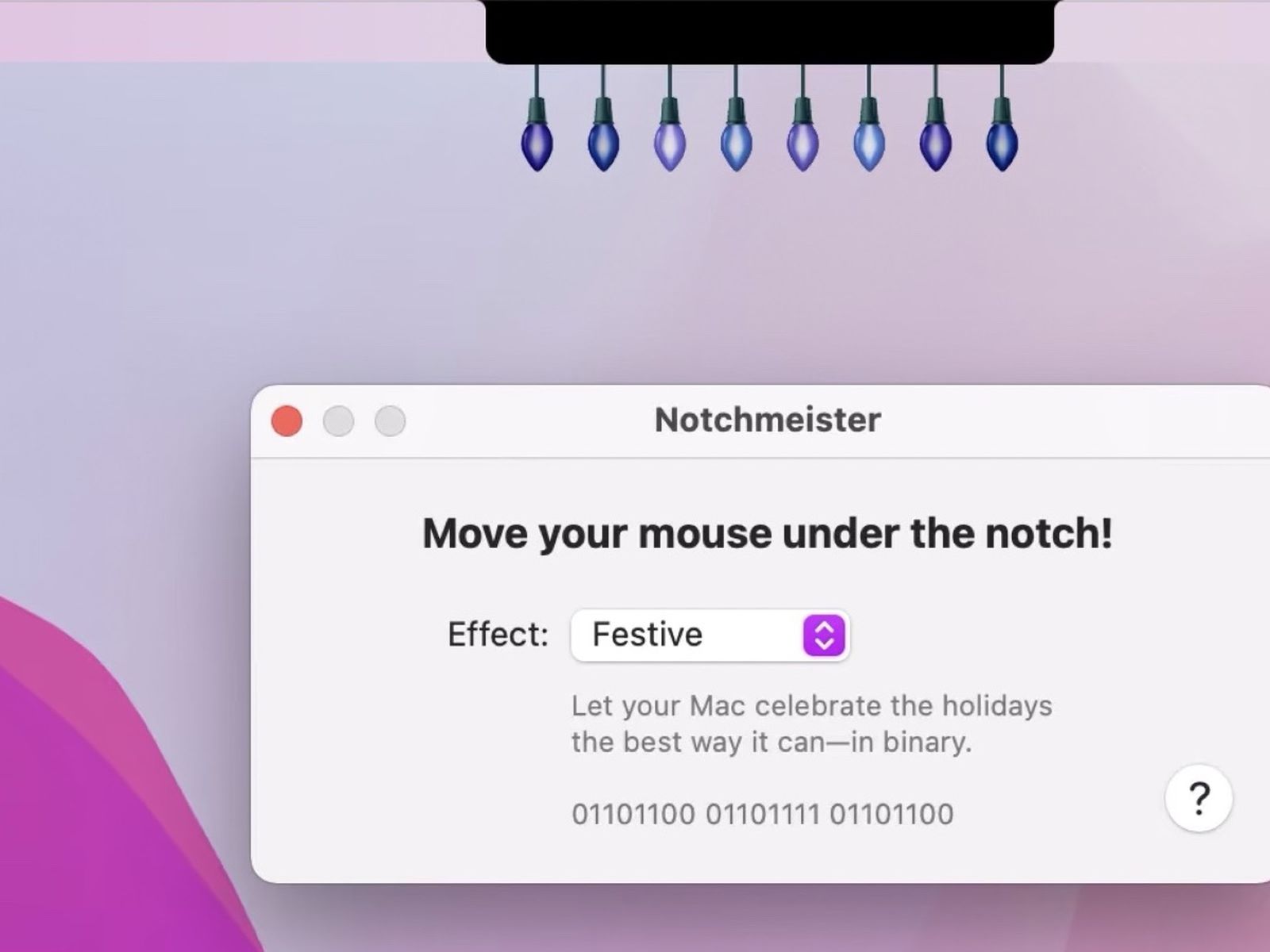 Notchmeister è quel che serve per decorare il notch dei MacBook Pro