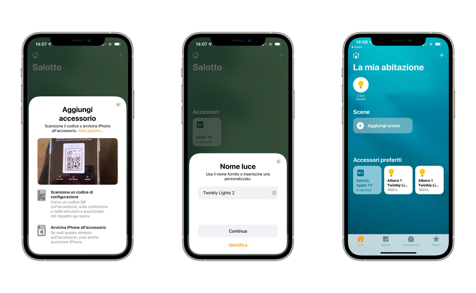 L'abilitazione HomeKit