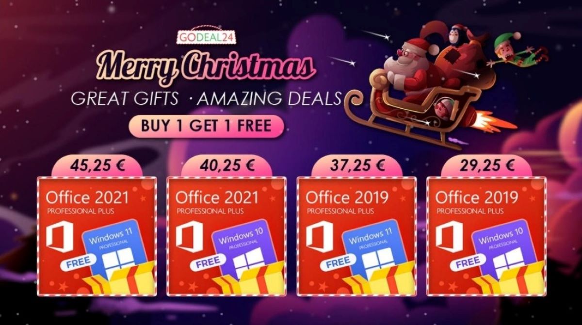 Windows 10 e 11 gratis per il Natale di Godeal24 con Office Windows 10 e 11 gratis per il Natale di Godeal24 con Office