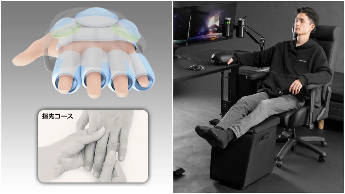 Ecco il massaggiatore shiatsu per le mani dei giocatori Ecco il massaggiatore shiatsu per le mani dei giocatori