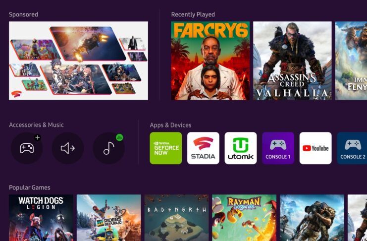 Ecco il Samsung Hub per giocare sulla TV