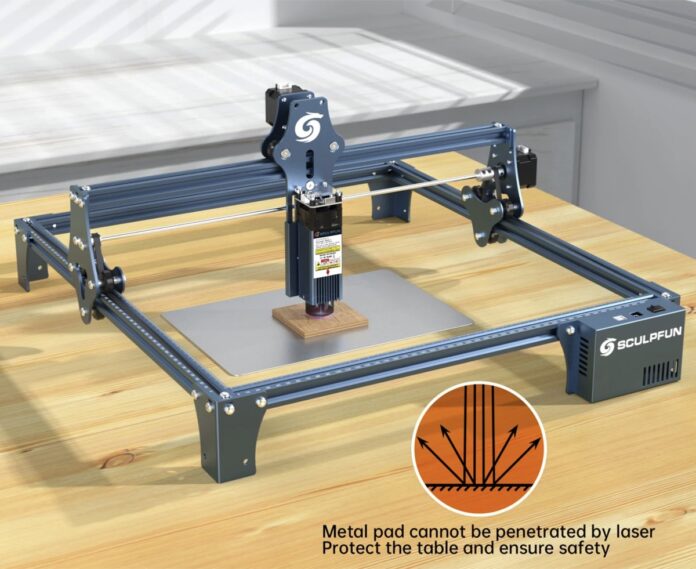 SCULPFUN S9, la macchina per incisione laser ultrasottile in offerta a 272 euro con codice