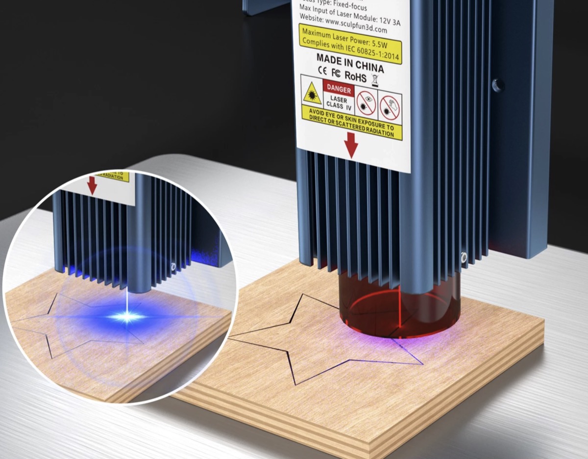 SCULPFUN S9, la macchina per incisione laser ultrasottile in offerta a 272 euro con codice SCULPFUN S9, la macchina per incisione laser ultrasottile in offerta a 272 euro con codice