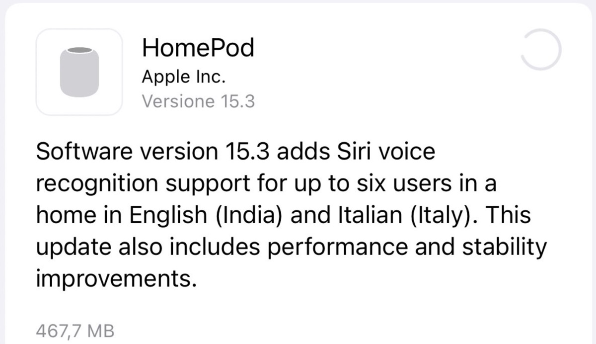 HomePod 15.3 abilita il riconoscimento voce multi utente in Italia