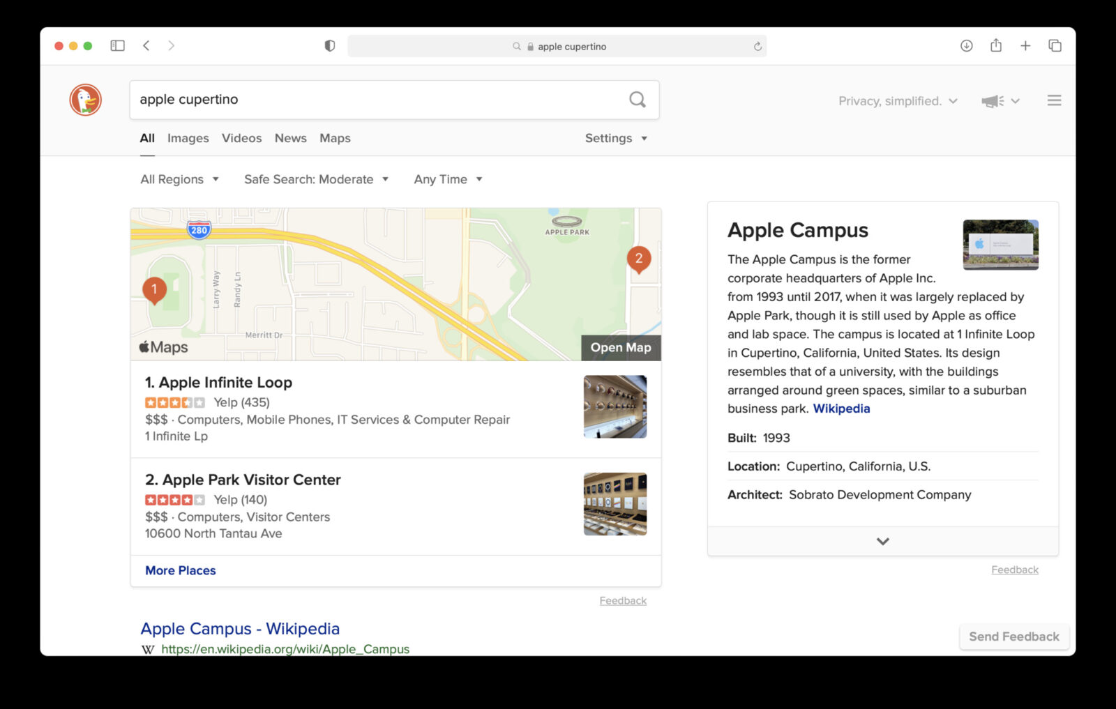 Apple Mappe, le Web Snapshots in versione beta