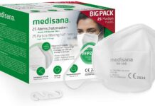 Mascherine Medisana, qualità tedesca, solo 73 cent l’una