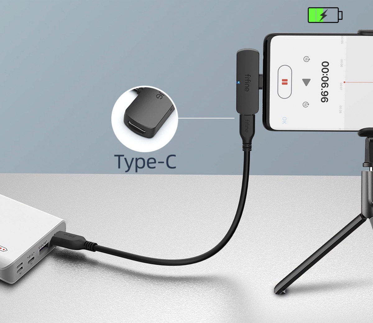 FIFINE, il microfono senza fili per smartphone, tablet e notebook in offerta a 26 euro