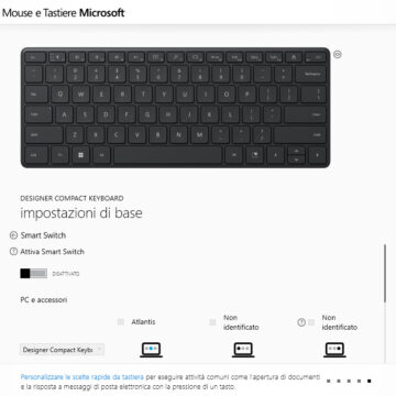 Recensione Microsoft Designer Compact Keyboard, la tastiera per chi scrive (soprattutto su Windows)