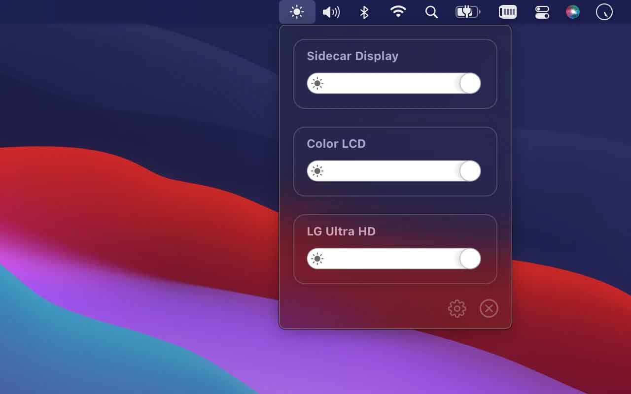 MonitorControl Lite per Mac gestisce la luminosità dei monitor esterni
