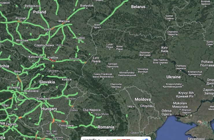 Google disabilita i dati sul traffico di Google Maps in Ucraina