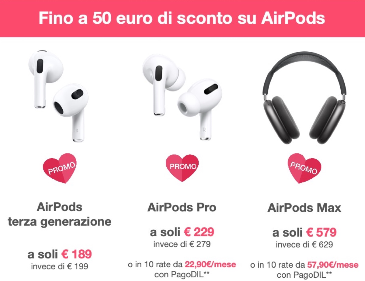 Juice per San Valentino sconta iPhone, iPad, Mac e AirPods Juice per San Valentino sconta iPhone, iPad, Mac e AirPods