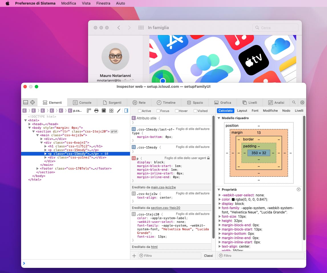 Un trucco per ispezionare gli elementi web delle Preferenze di macOS Un trucco per ispezionare gli elementi web delle Preferenze di macOS