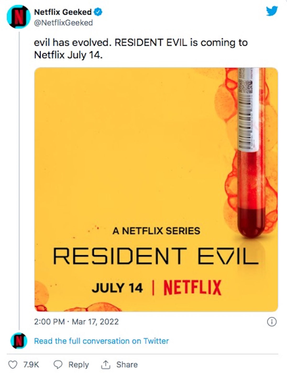 Resident Evil: la serie tv su Netflix debutterà il 14 luglio