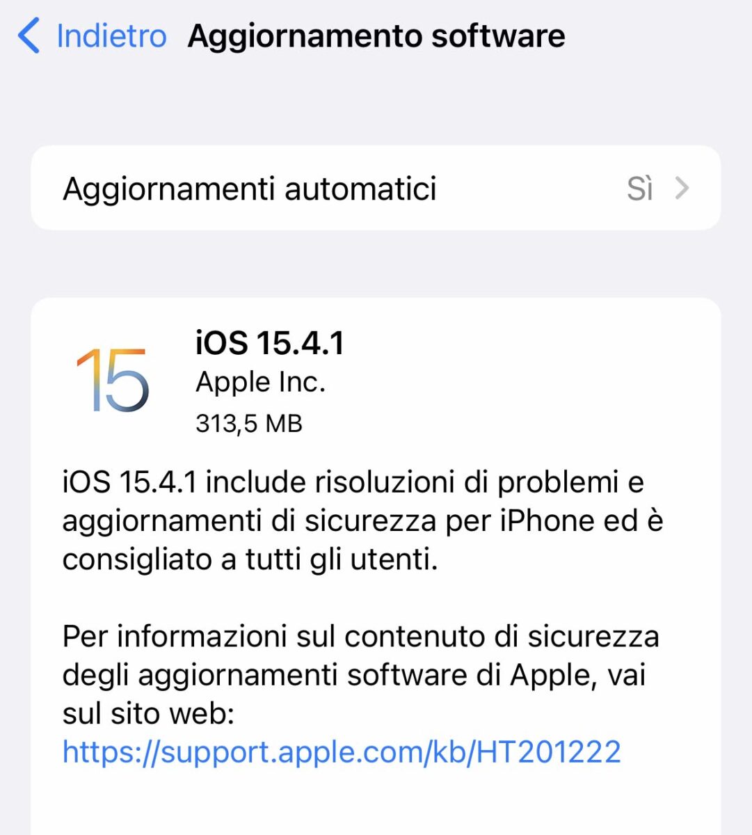 Disponibile iOS 15.4.1, risolto bug consumo anomalo batteria