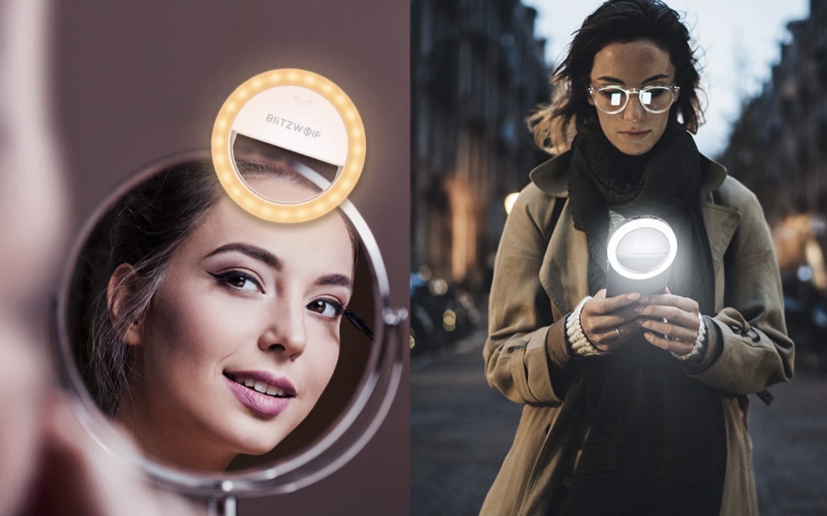 Da BlitzWolf l’anello LED per da 800 lumen per vlog e selfie perfetti, a 7,29 euro
