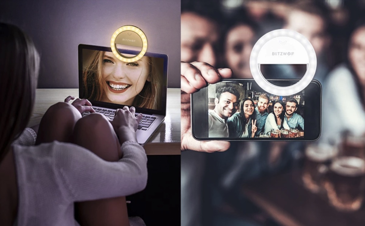 Da BlitzWolf l’anello LED per da 800 lumen per vlog e selfie perfetti, a 7,29 euro