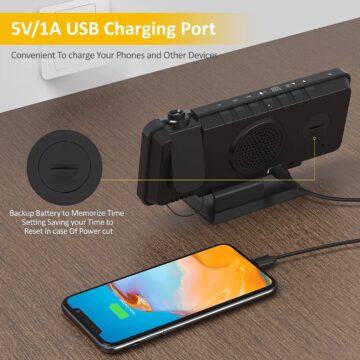 Radiosveglia TAKRINK con proiettore e USB