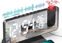 Radiosveglia TAKRINK con proiettore e USB