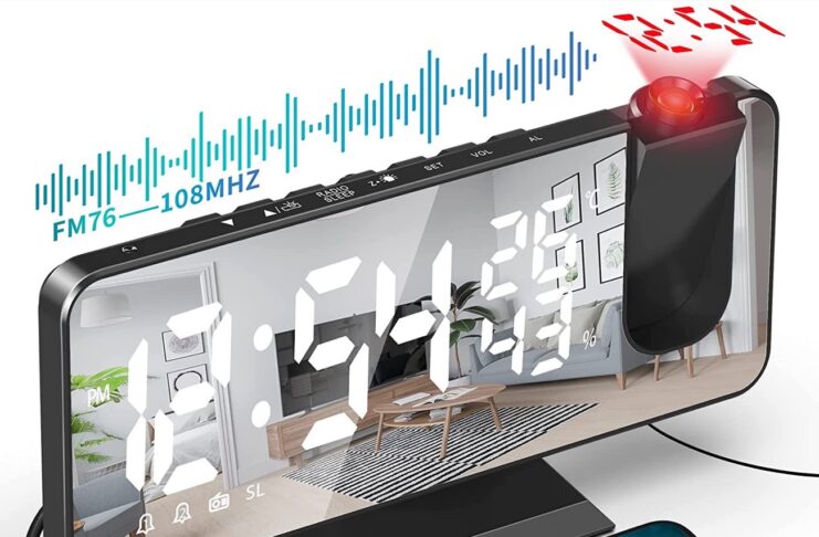 Radiosveglia TAKRINK con proiettore e USB