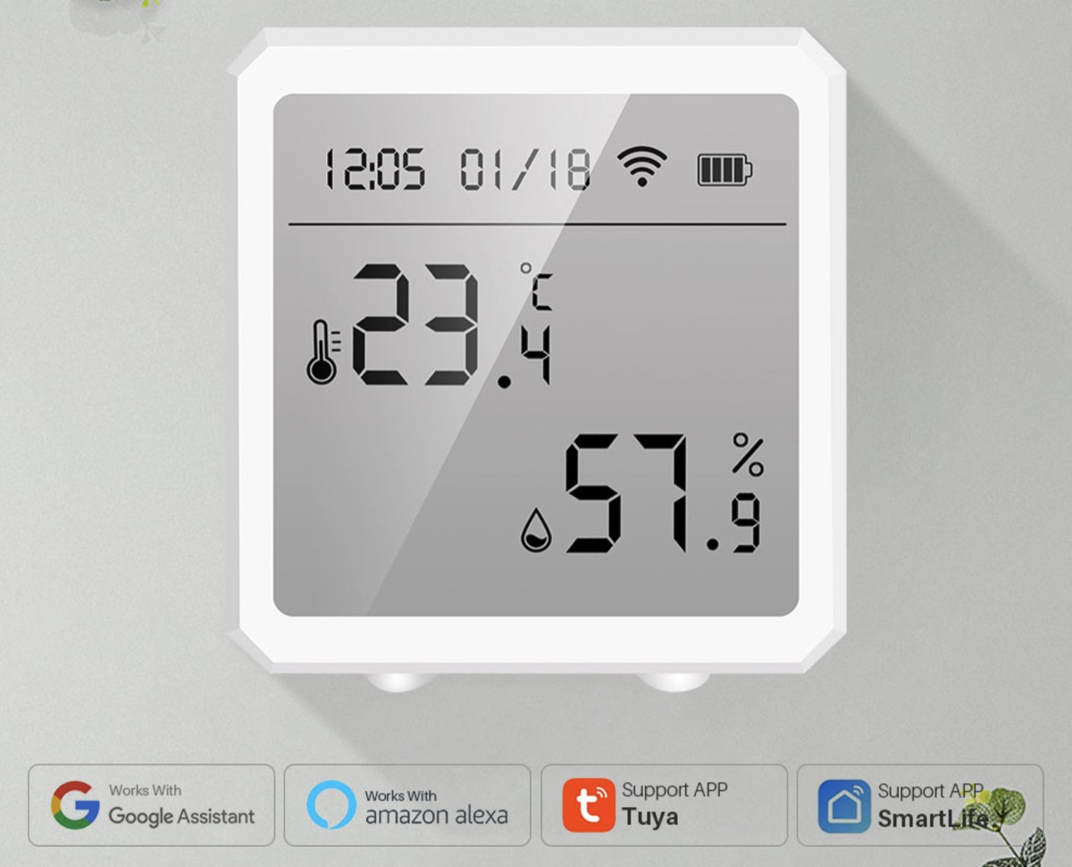 Da Tuya il sensore smart di umidità e temperatura ad appena 14 euro 