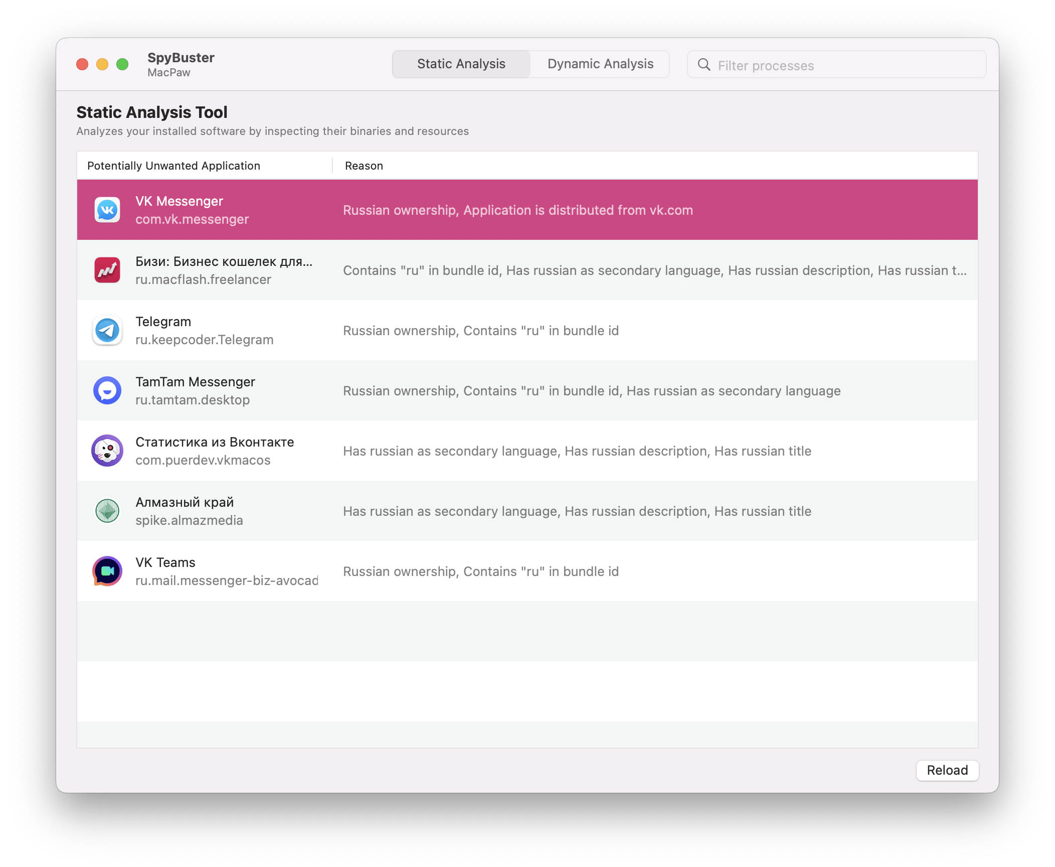 MacPaw, un tool gratuito per individuare software legati alla Russia
