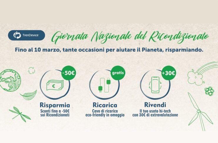 Trendevice celebra la Giornata Nazionale del Ricondizionato con sconti e omaggio