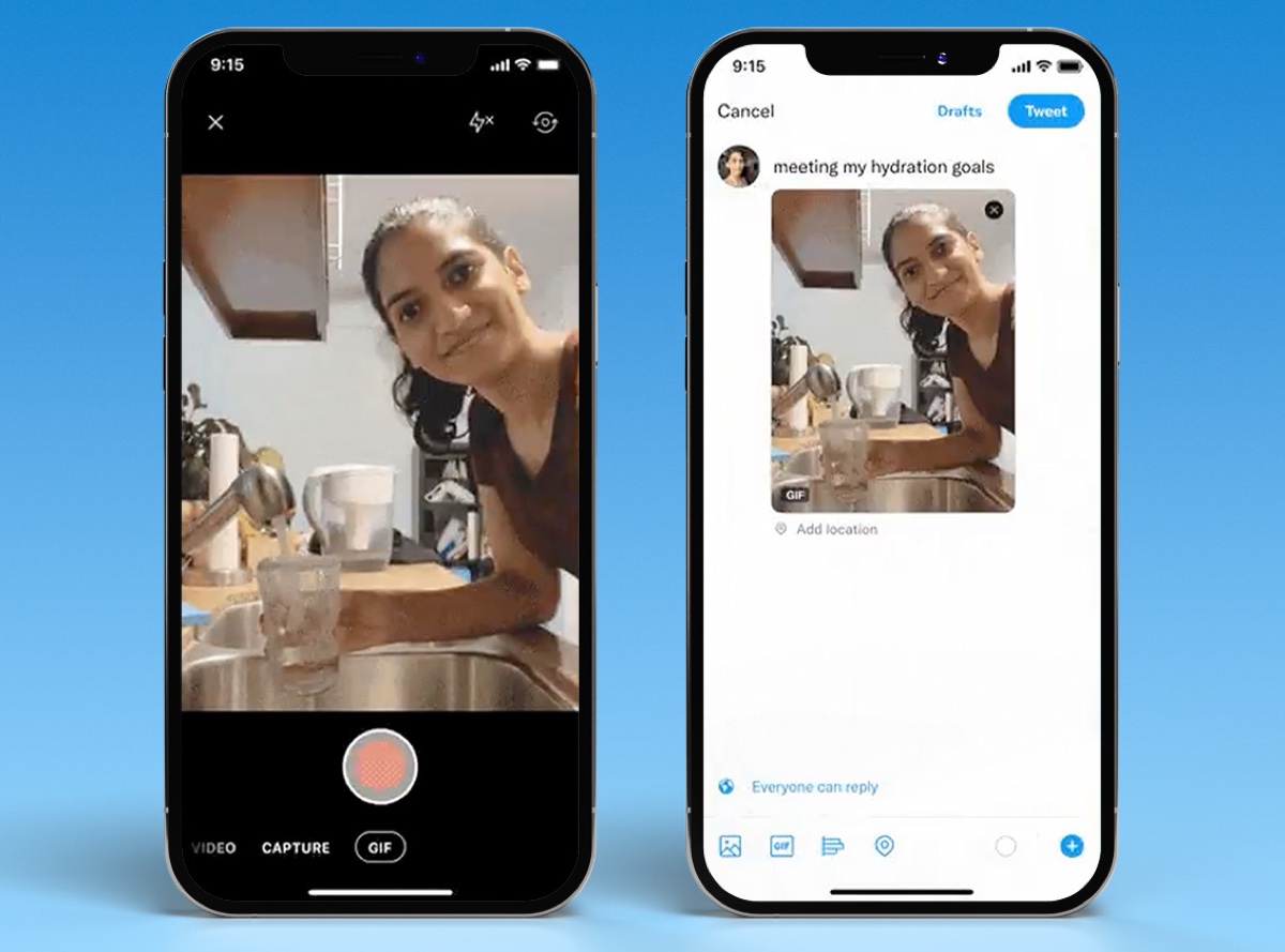 Twitter ora crea GIF con la fotocamera di iPhone e iPad