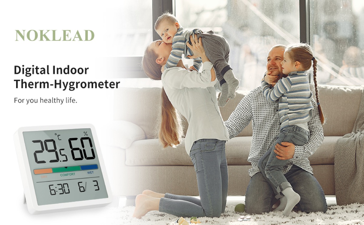 L'igrometro NOKLEAD misurare il livello di comfort in casa, a solo 13 euro  su  