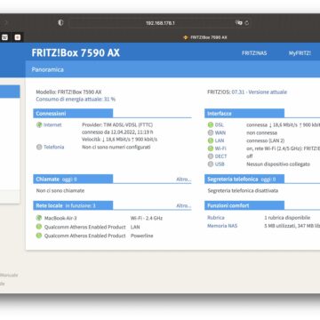 Recensione Fritz!Box 7590 AX, modem-router Wi-Fi 6 super versatile