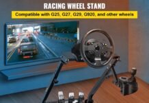 Postazione per volanti gaming compatibile con G25, G27, G29 e G920: solo 69€ Postazione per volanti gaming compatibili anche con G25, G27, G29 e G920 in offerta a 69 euro