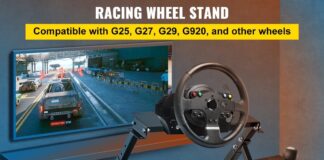 Postazione per volanti gaming compatibili anche con G25, G27, G29 e G920 in offerta a 69 euro