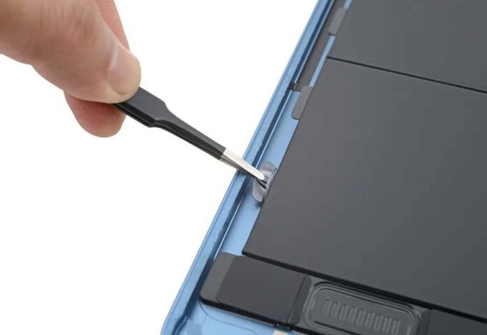 Nell’iPad Air di quinta generazione più facile rimuovere la batteria