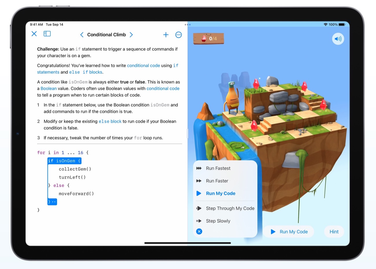 Swift Playgrounds 4.1 beta è disponibile per sviluppatori