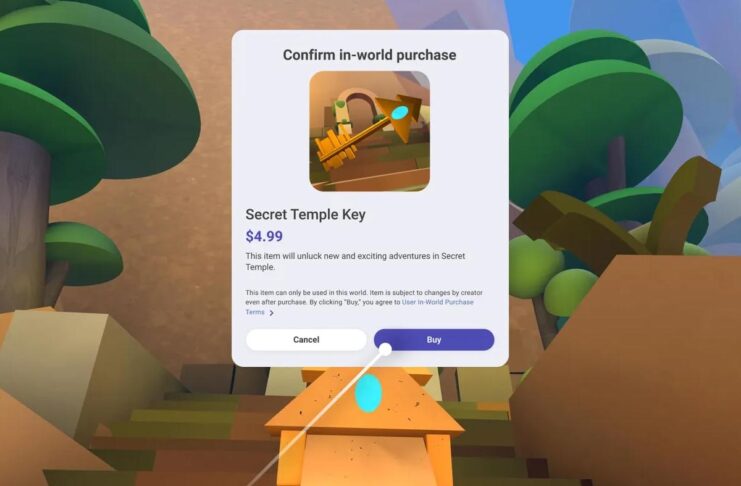 Meta chiede quasi quasi il 50% ai creatori di contenuti per vendere contenuti VR