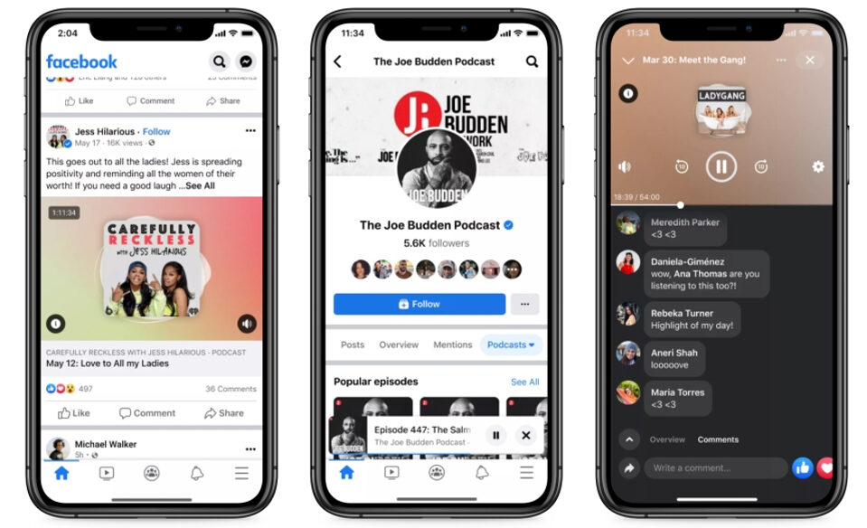 Facebook vuole rinunciare al business dei podcast