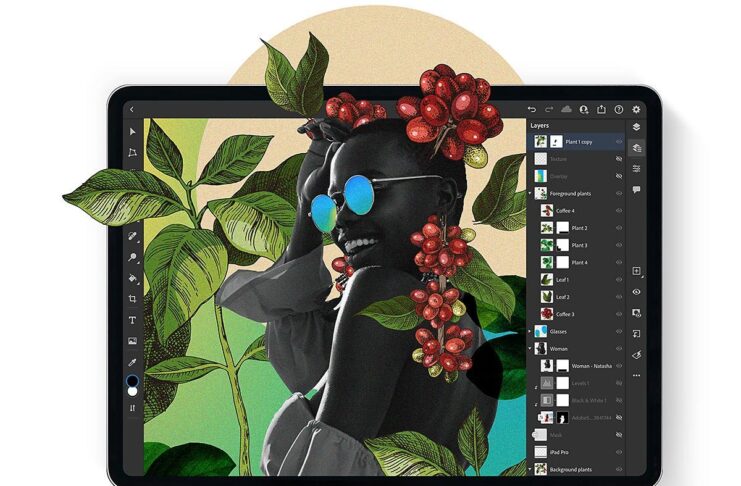 Photoshop su iPad porta la funzione Riempi in base al contenuto