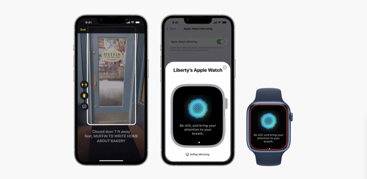 Nuove funzioni accessibilità da Apple: rilevamento porte, didascalie live, mirroring Apple Watch, e altro