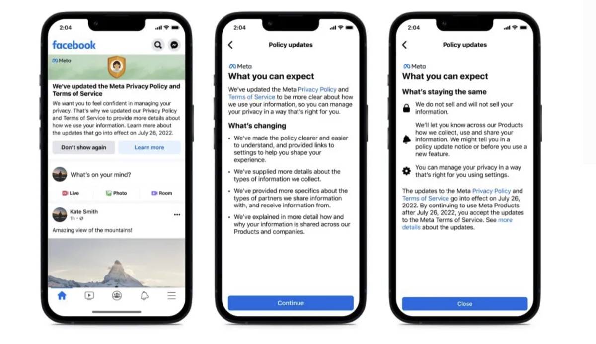 Meta cambia privacy ma non raccoglierà dati in nuovi modi Meta cambia privacy ma non raccoglierà dati in nuovi modi