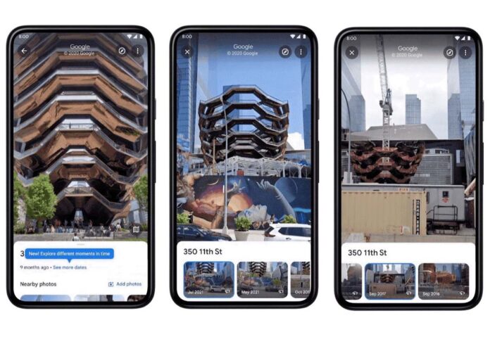 Google Street View porta le immagini storiche su iPhone e Android