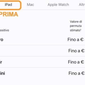 Apple riduce il valore di permuta di Mac, iPad e Apple Watch