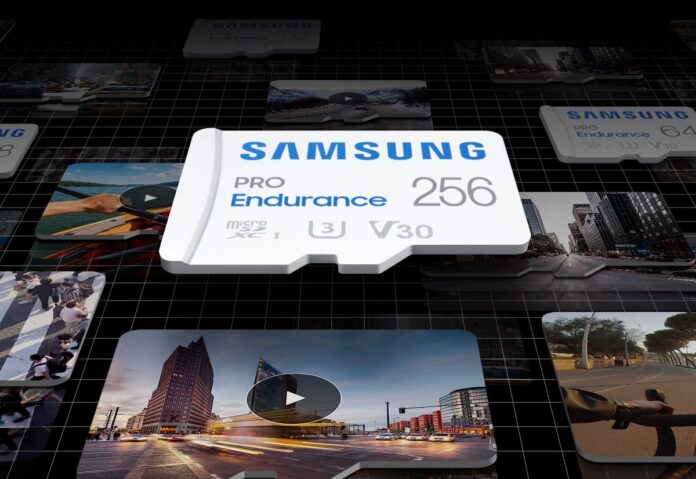 Samsung Memory Card PRO Endurance è ottimizzata per le telecamere di sorveglianza e di bordo