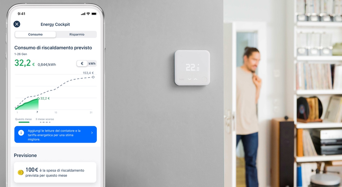 Tado° Previsione dei costi evita brutte sorprese in bolletta