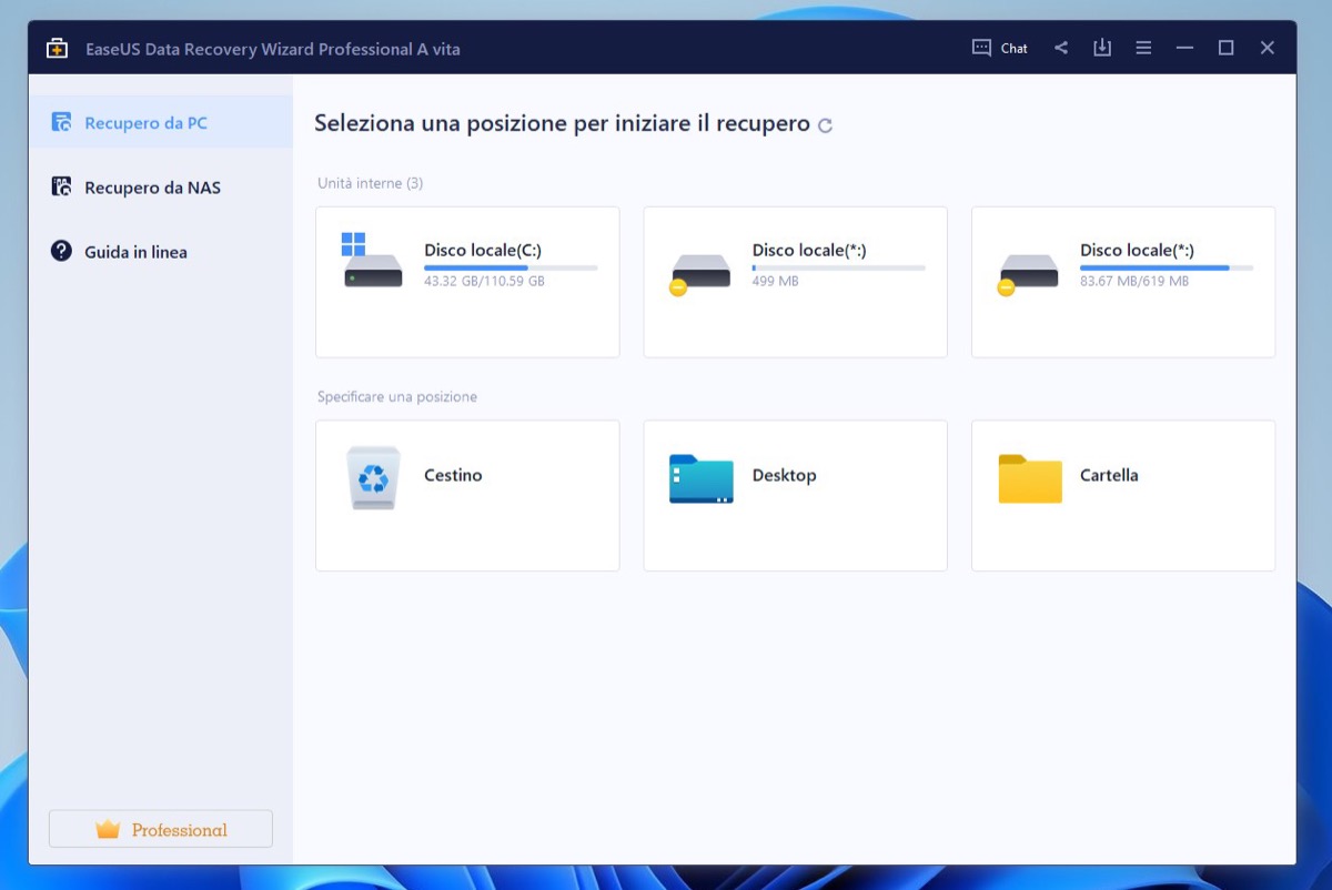 Recensione EaseUS Data Recovery Wizard