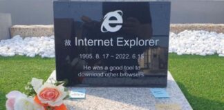 Internet Explorer è morto e qualcuno gli ha fatto la lapide