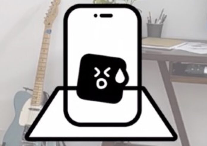 L’icona Apple mostra iPhone 14 senza notch con due fori