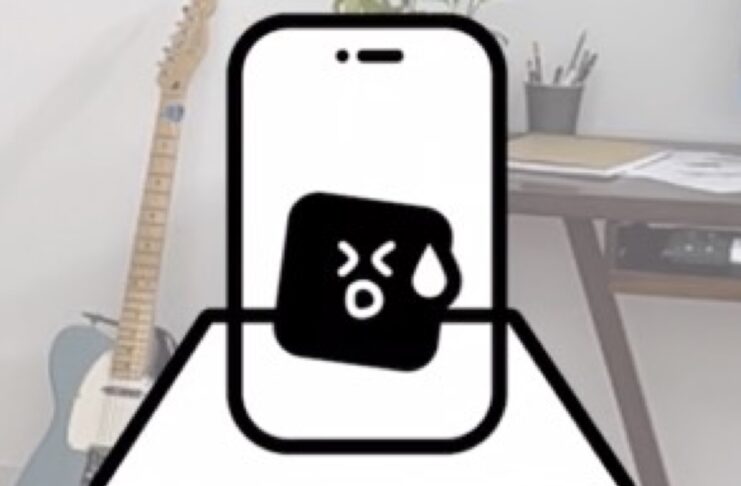 L’icona Apple mostra iPhone 14 senza notch con due fori