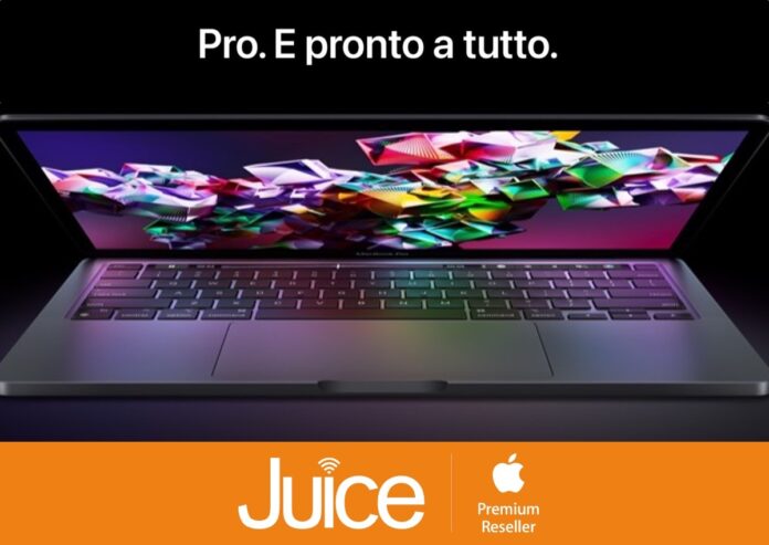 Da Juice il nuovo MacBook Pro M2 è già disponibile