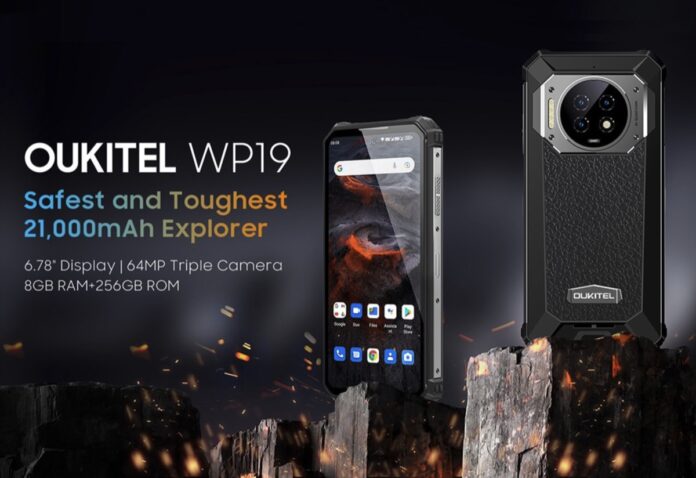 Oukitel WP19 è lo smartphone che segna un record nella batteria: 21.000 mAh